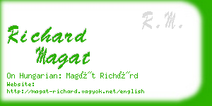 richard magat business card